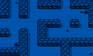 New, blue, and improved cave, heh.