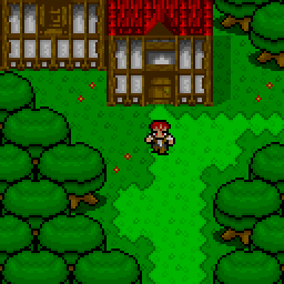 Final Fantasy 3(6j) style houses.  Came out decent, I think.